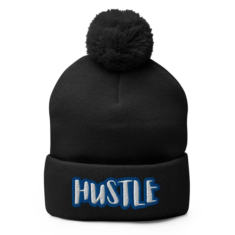 Hustle Pom Pom Beanie